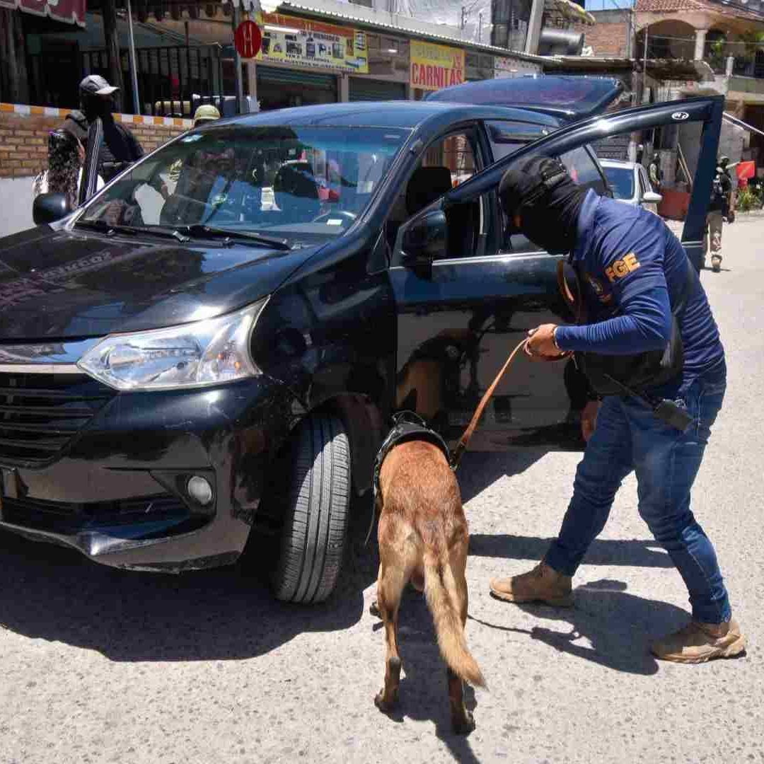 Autoridades policiacas, militares y de tránsito durante operativos en zonas centro de Guerrero