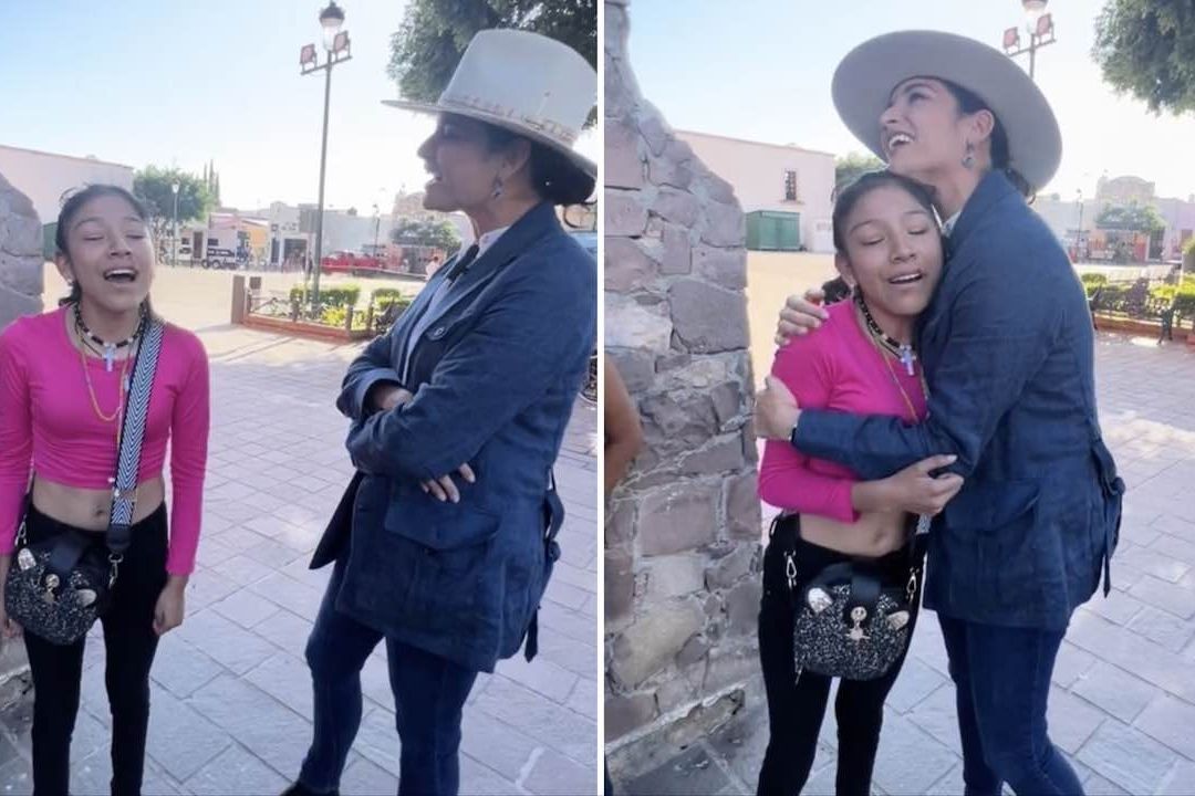 Natalia Jimenez ayuda a joven cantante ciega de Guanajuato