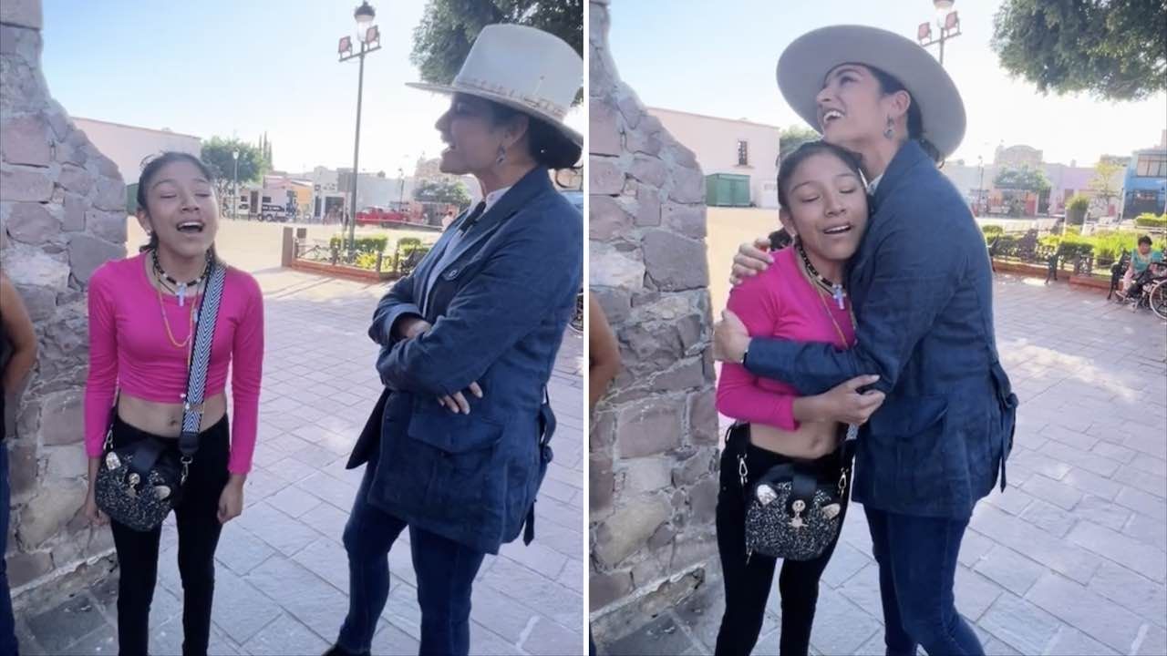 Natalia Jimenez ayuda a joven cantante ciega de Guanajuato