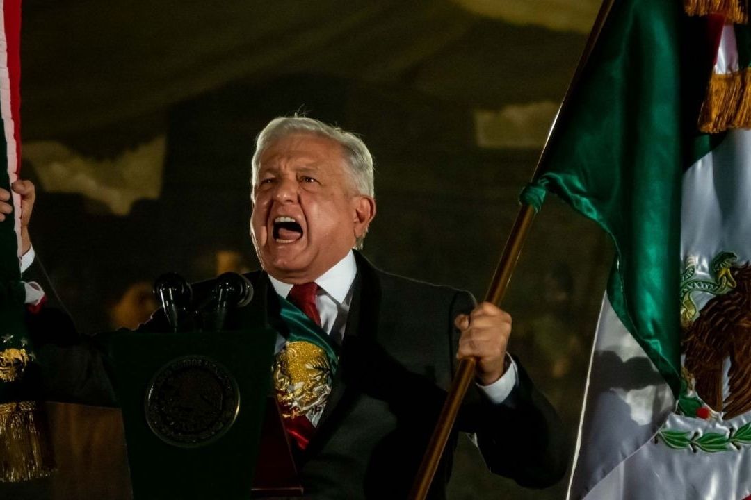 AMLO Da el Grito por el 213 Aniversario de la Independencia