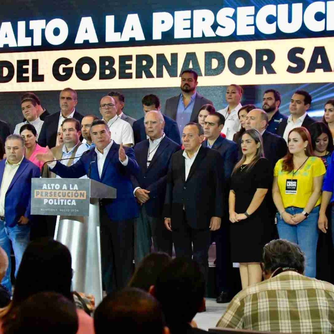 Líderes del PAN, PRI y PRD unen voz para criticar a Samuel García.