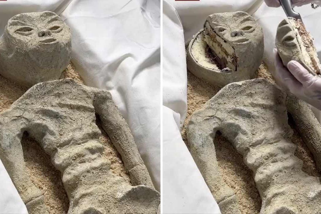“Momia alienígena” resultó ser un pastel en video viral