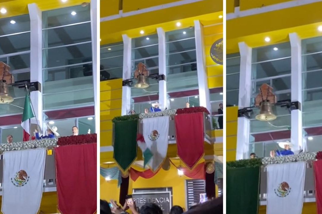 Video | Alcaldesa Deja Caer la Bandera en Pleno Grito de Independencia