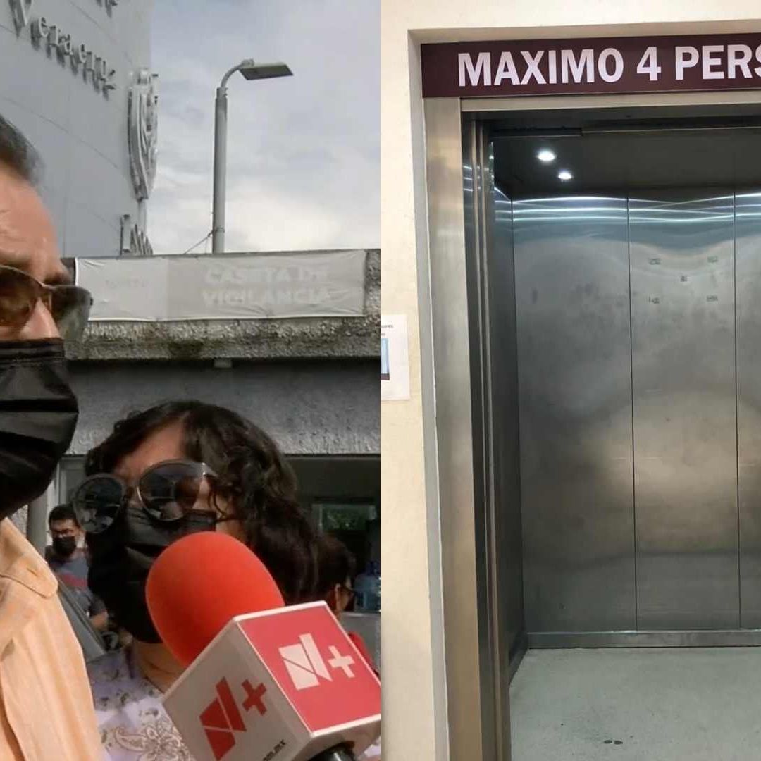 Pareja se queda atorada en elevador del ISSSTE en Veracruz
