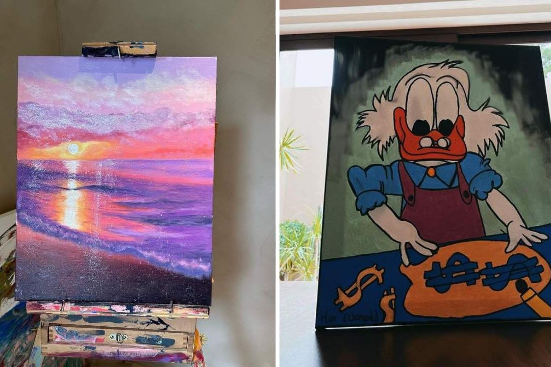 Comparan pinturas de North West y Mar de Regil
