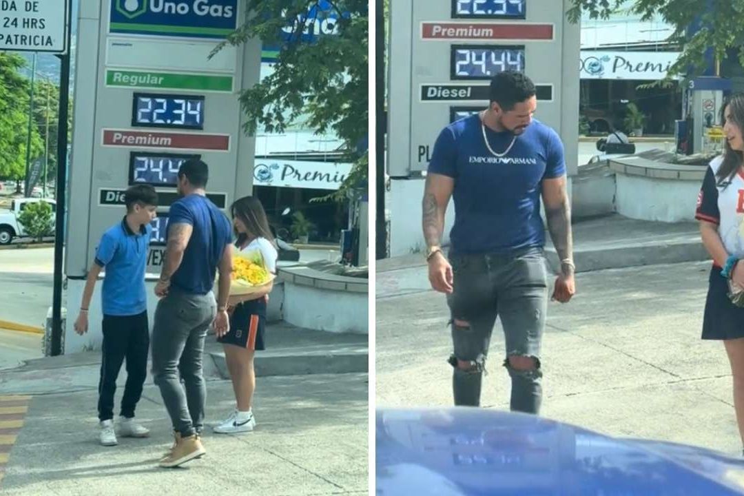 Regalan Flores Amarillas a Joven y Papá Celoso la Acompaña a Recogerlas