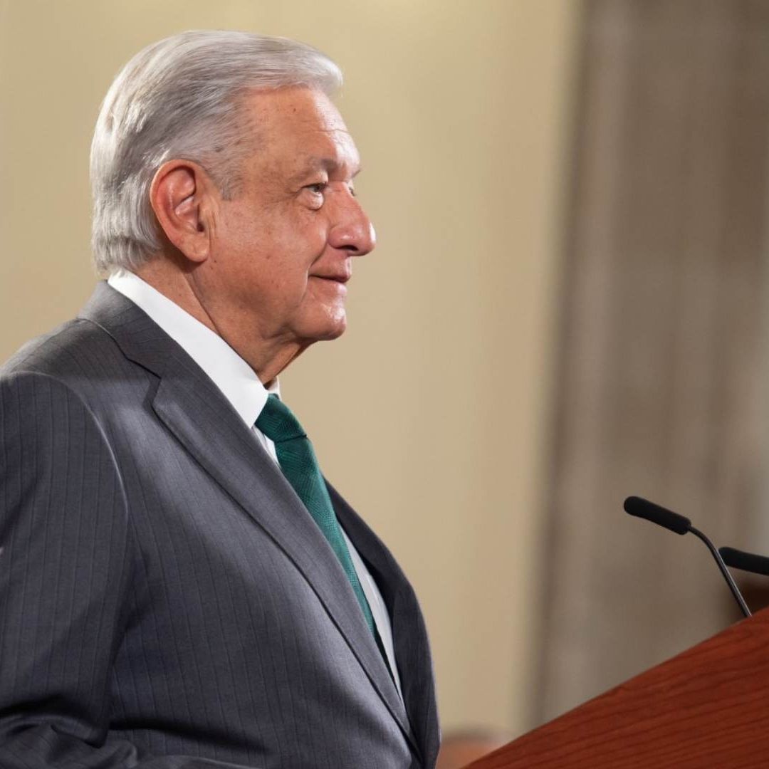 AMLO en conferencia de prensa el 25 de septiembre de 2023.