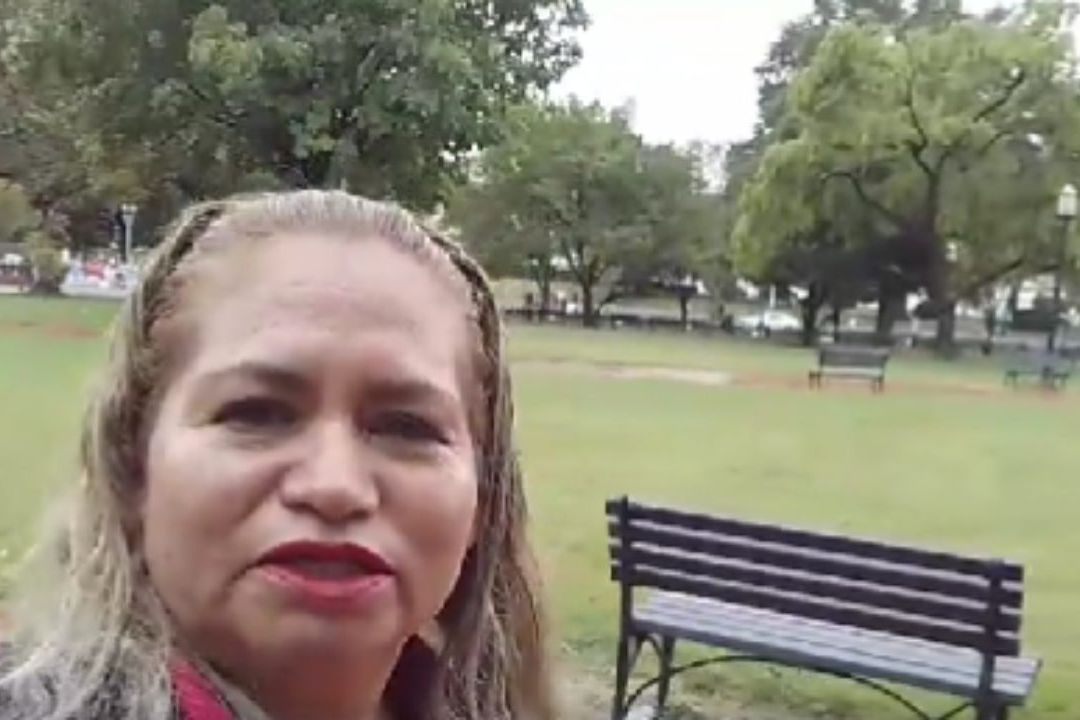 Ceci Flores, primera madre buscadora mexicana, en alzar la voz en Estados Unidos.