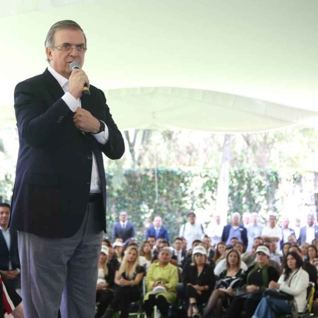 Marcelo Ebrard, el 11 de septiembre, al anunciar la impugnación al proceso interno de Morena.