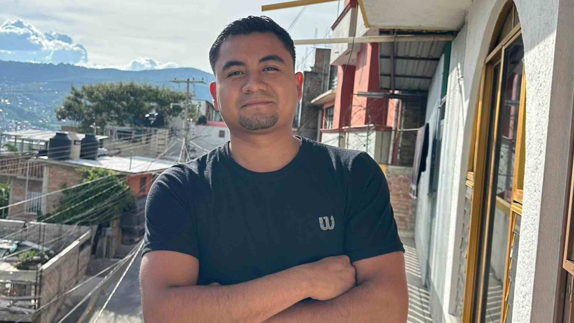 Luis Uriel Gómez sobreviviente de los hechos en los que desaparecieron 43 normalistas en Iguala