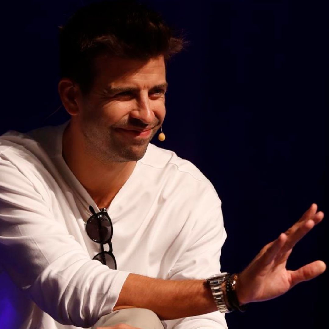 Gerard Piqué en su intervención en el foro Sun & Tech Málaga, en Málaga