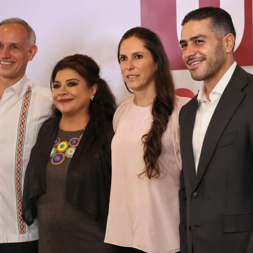 Los cuatro aspirantes de Morena en la CDMX.