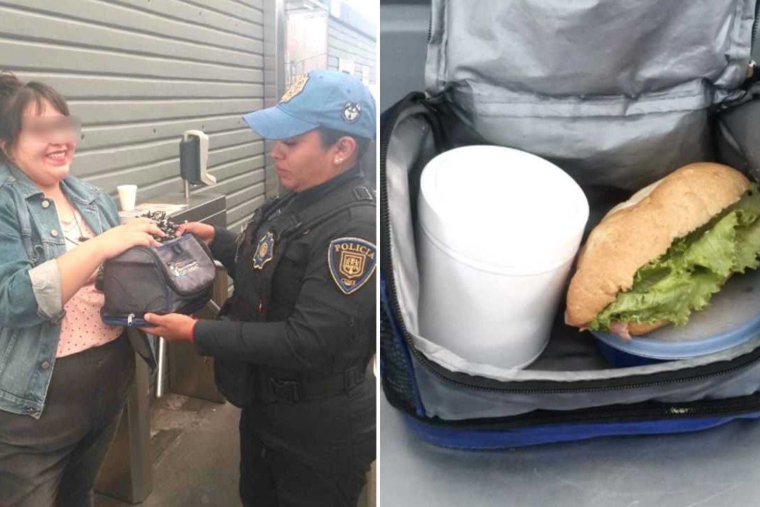Personal del Metrobús devolvió lonchera en la estación Balderas