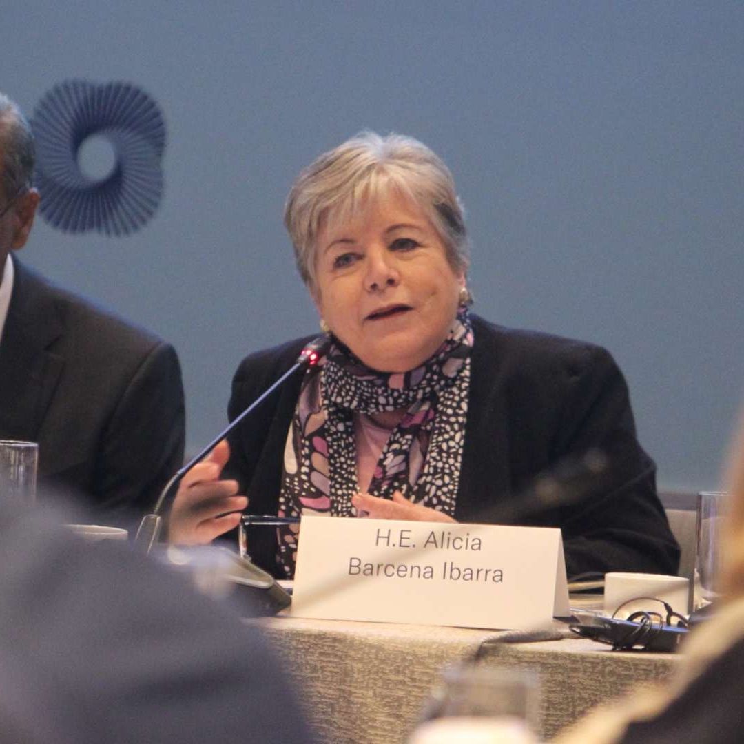 Alicia Bárcena en el 13 US-México CEO Dialogue en EUA el 28 de septiembre de 2023.