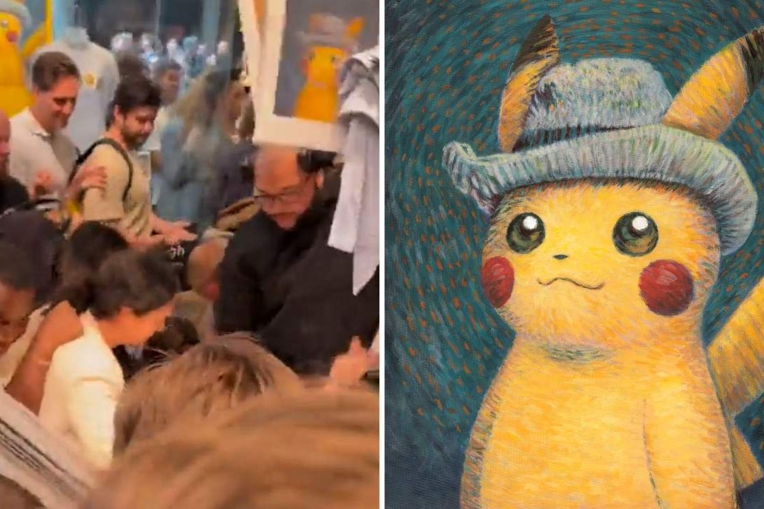 Cuadros de Pokémon al estilo Van Gogh desatan caos en Ámsterdam