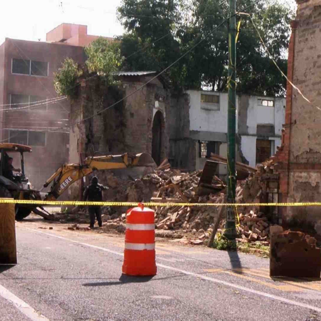 Cae Muro de Casa Protegida por el INAH en Toluca