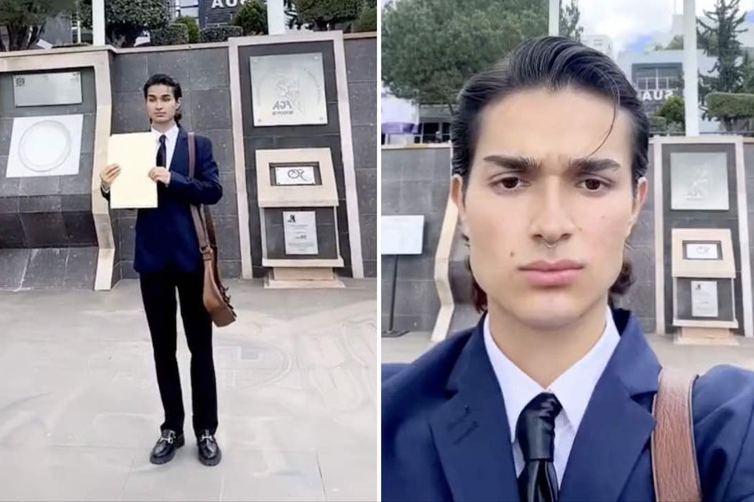 Abraham Jiménez se graduó con honores y su familia no fue a la graduación