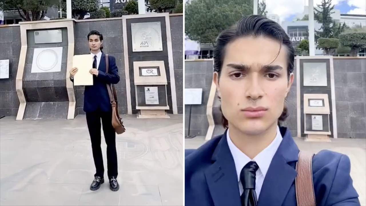 Abraham Jiménez se graduó con honores y su familia no fue a la graduación