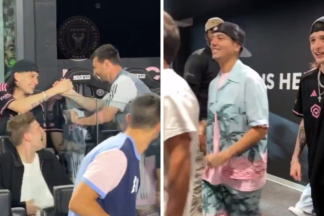 Video: Peso Pluma y Messi se Saludan en el Partido del Inter de Miami