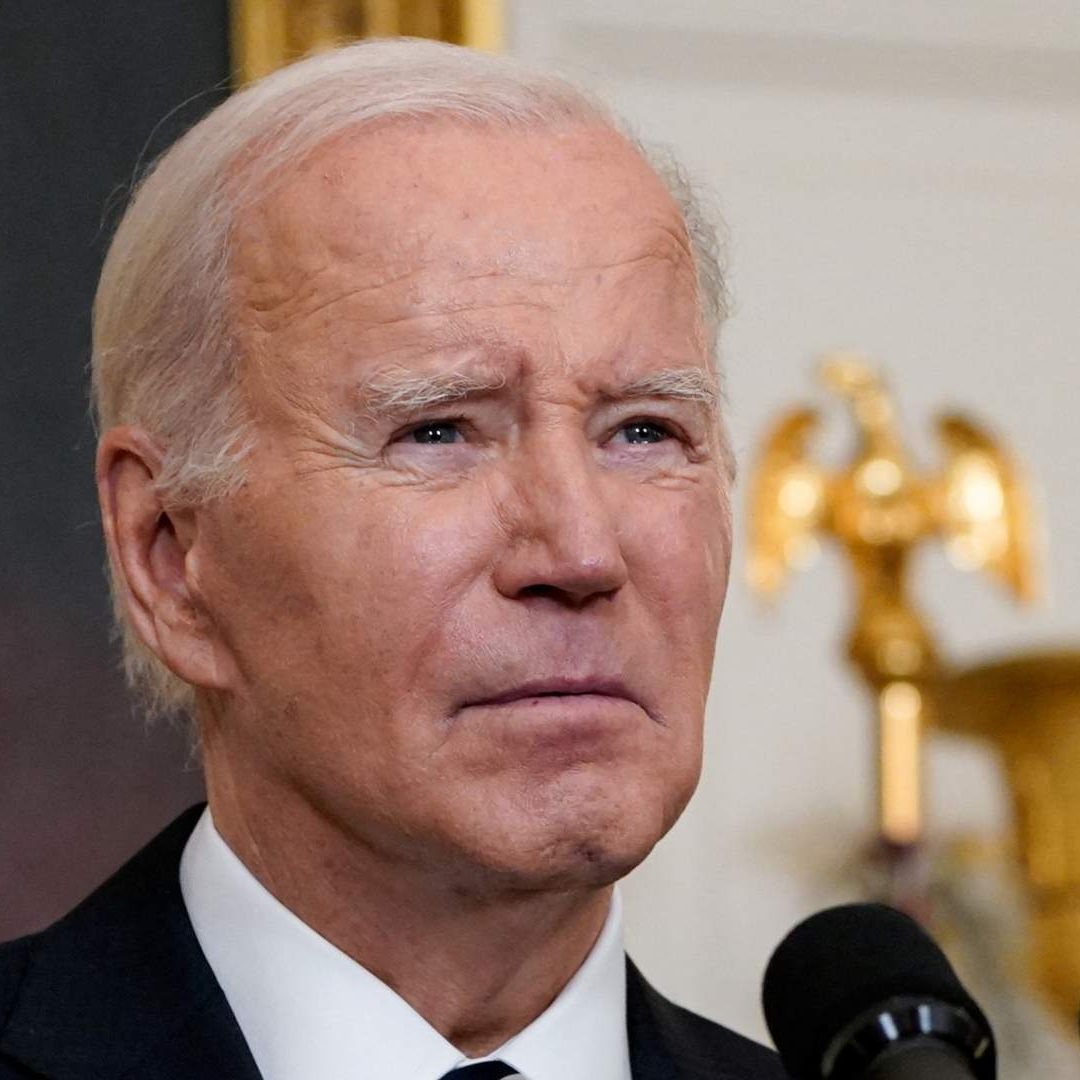 Joe Biden durante un mensaje en la Casa Blanca el 7 de octubre de 2023.
