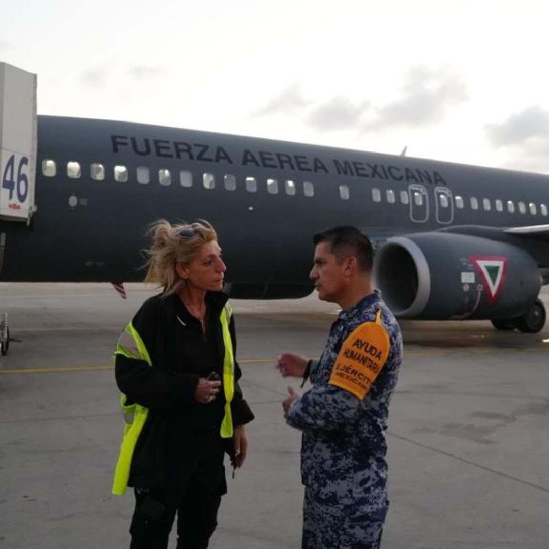 Avión de la Fuerza Aérea Militar Mexicana en Israel