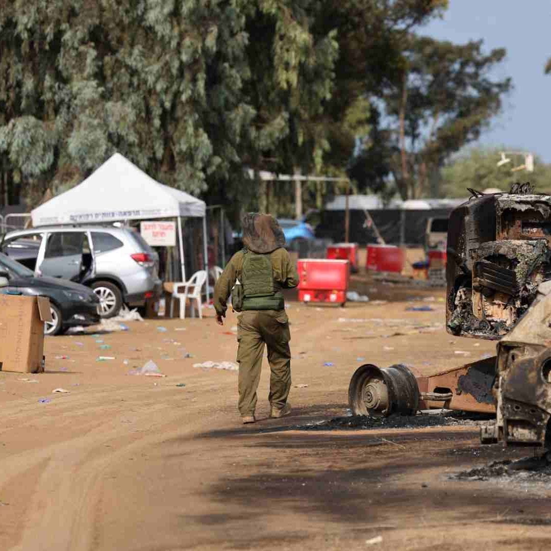 Zona de ataque durante festival musical en Israel