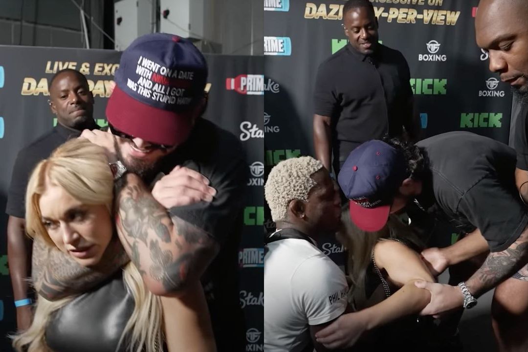 La estrella de Onlyfans Elle Brooke se desmaya después de pedirle al luchador Dillon Danis que la estrangulara