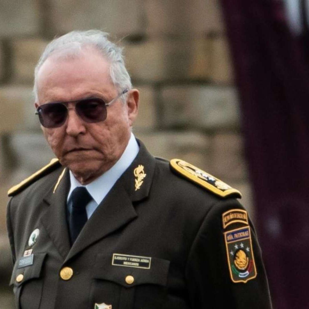 Salvador Cienfuegos, el 11 de octubre de 2023, en Perote, Veracruz