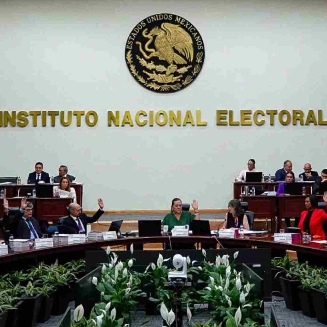 Sesión del Instituto Nacional Electoral (INE)