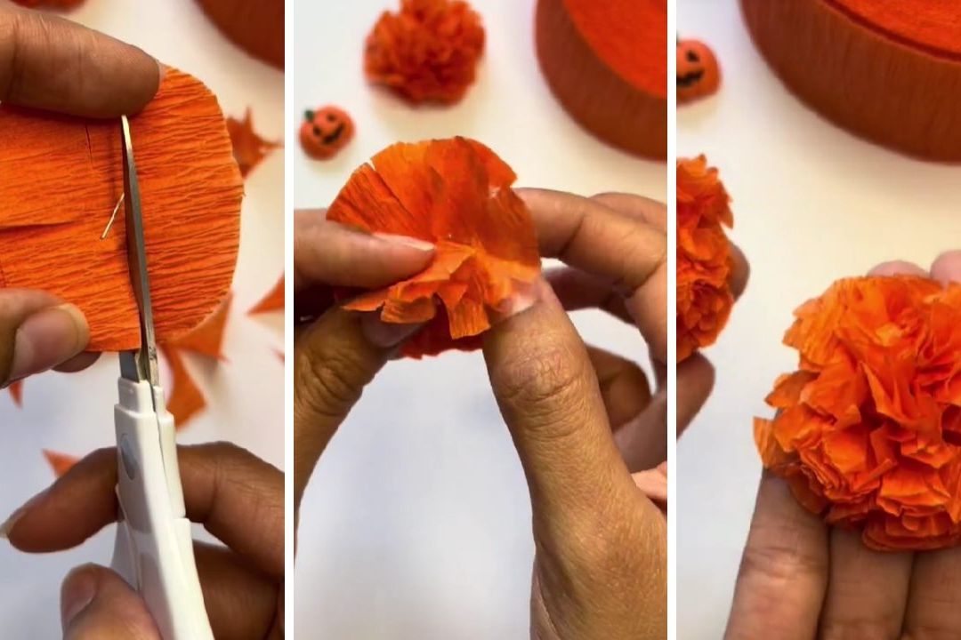 ¿Cómo Hacer Flores de Cempasúchil de Papel Crepé? Paso a Paso
