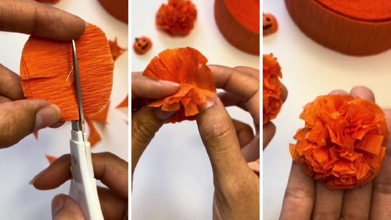 ¿Cómo Hacer Flores de Cempasúchil de Papel Crepé? Paso a Paso