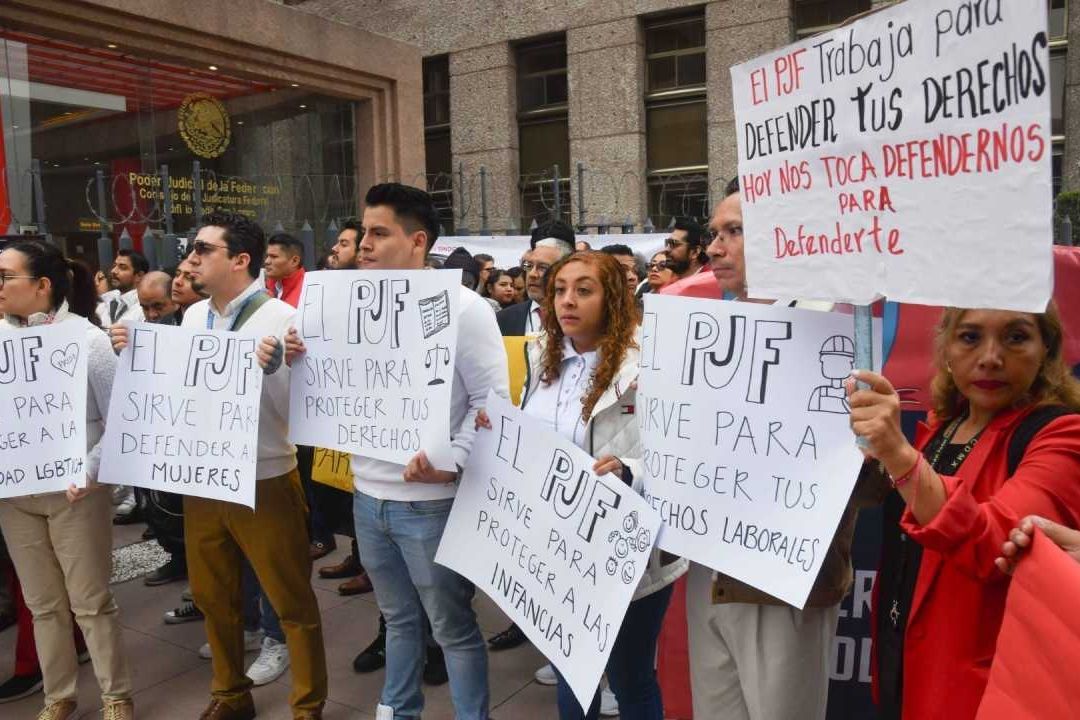 Caos en CDMX por protestas de trabajadores del Poder Judicial