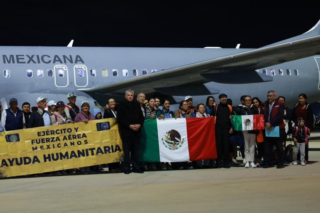 Un total de 275 mexicanos fueron repatriados hoy, 17 de octubre de 2023, de Israel al país en aviones de la Fuerza Aérea Mexicana