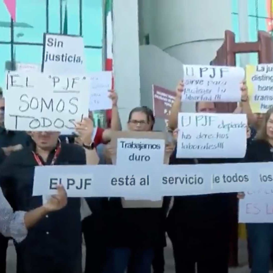 Trabajadores del Poder Judicial se manifiestan