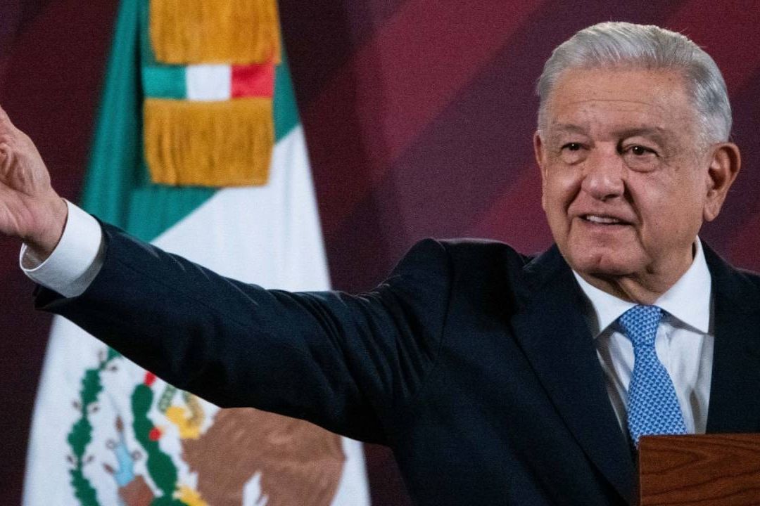 El presidente López Obrador en conferencia mañanera