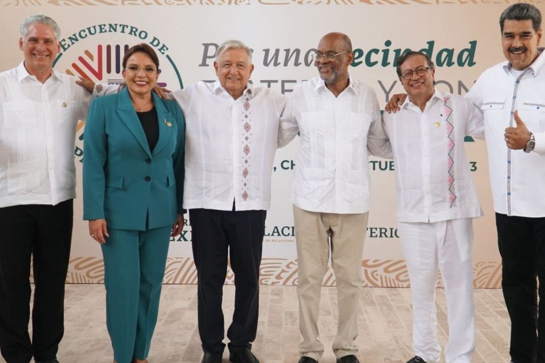 AMLO recibe a presidentes para cumbre en Palenque