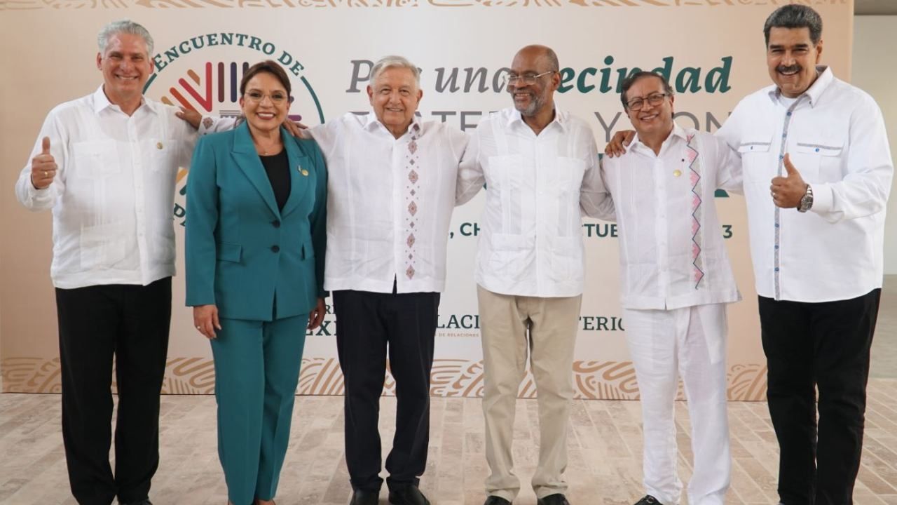 AMLO recibe a presidentes para cumbre en Palenque