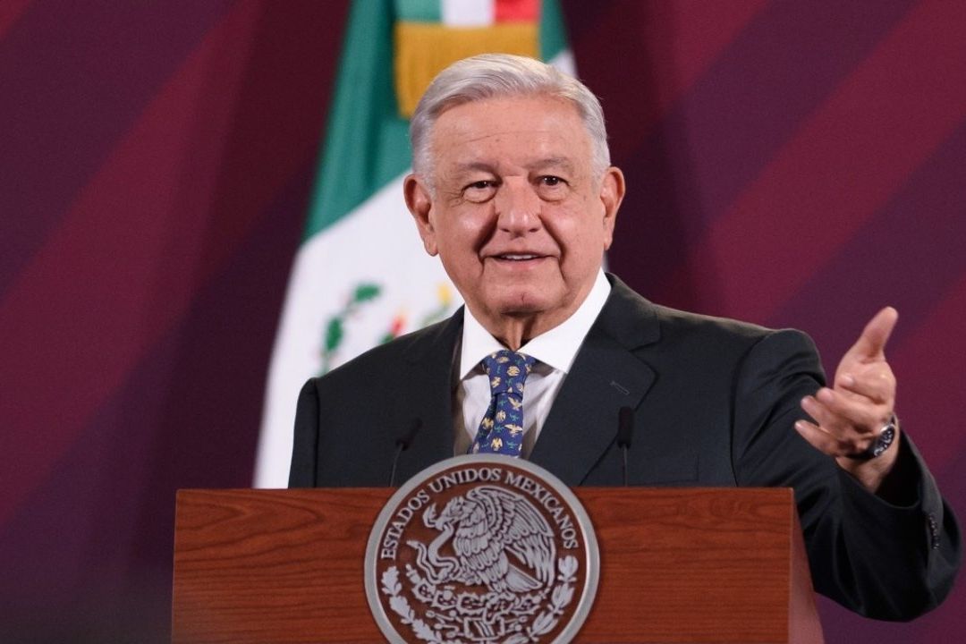 El presidente López Obrador en conferencia mañanera