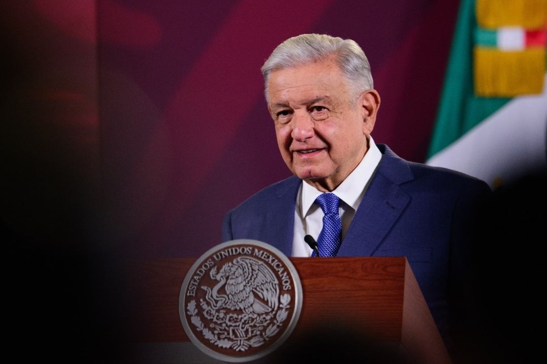 El presidente López Obrador en conferencia mañanera