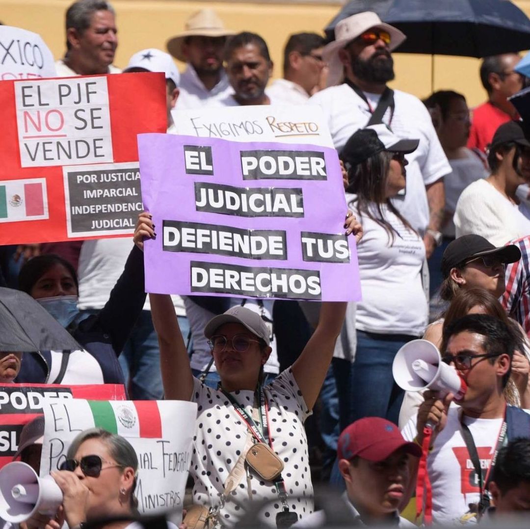 Protesta de trabajadores del Poder Judicial de la Federación en distintos lugares de México