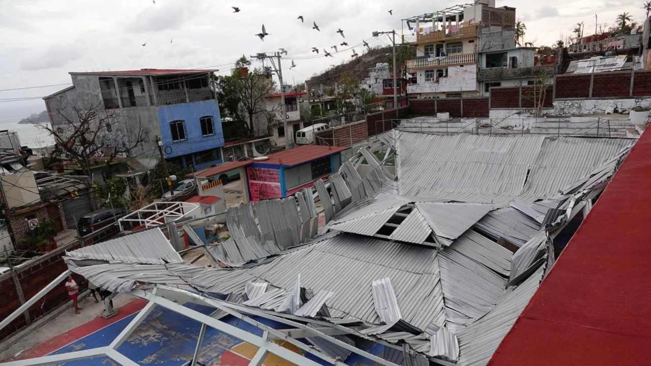 Daños en viviendas de Acapulco por el huracán Otis