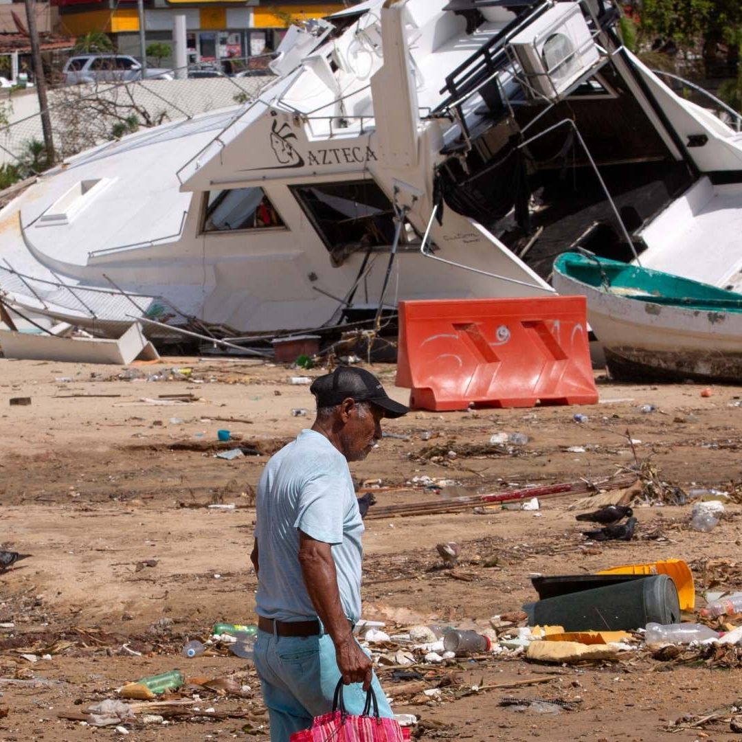 Daños por paso de Otis en Acapulco