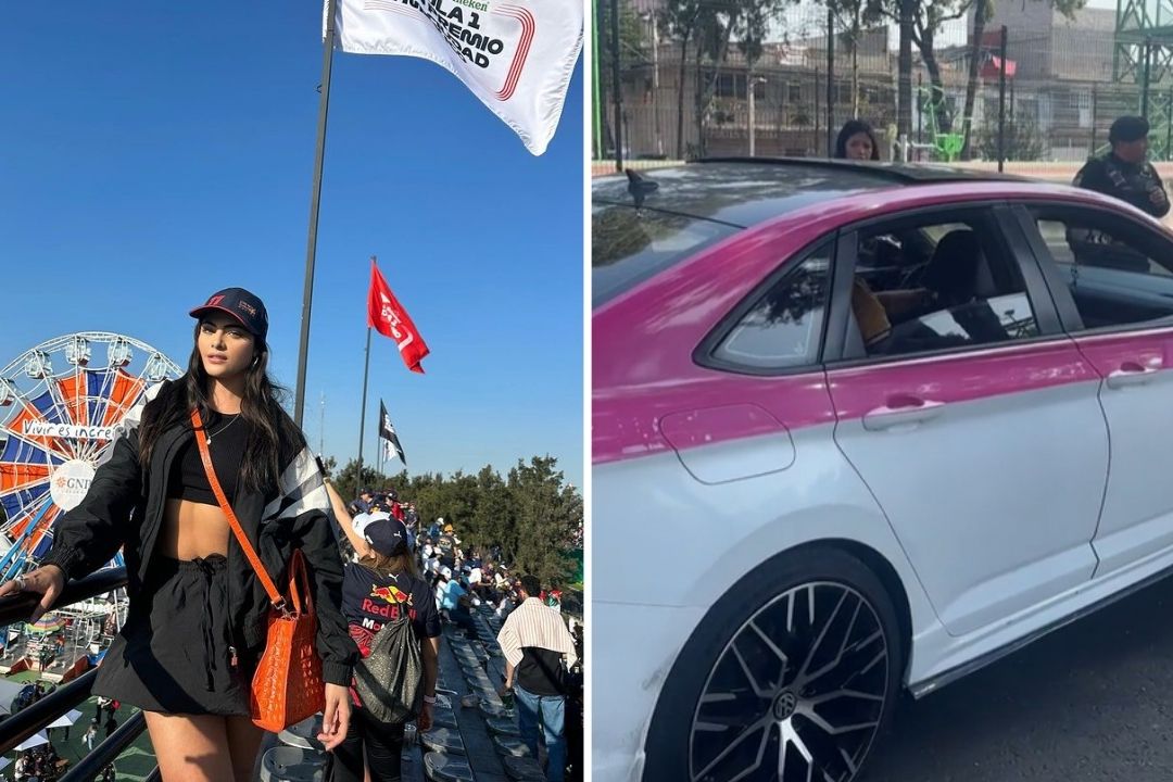 Modelo colombiana denuncia que taxista le cobró mil dólares por llevarla al GP de México 2023