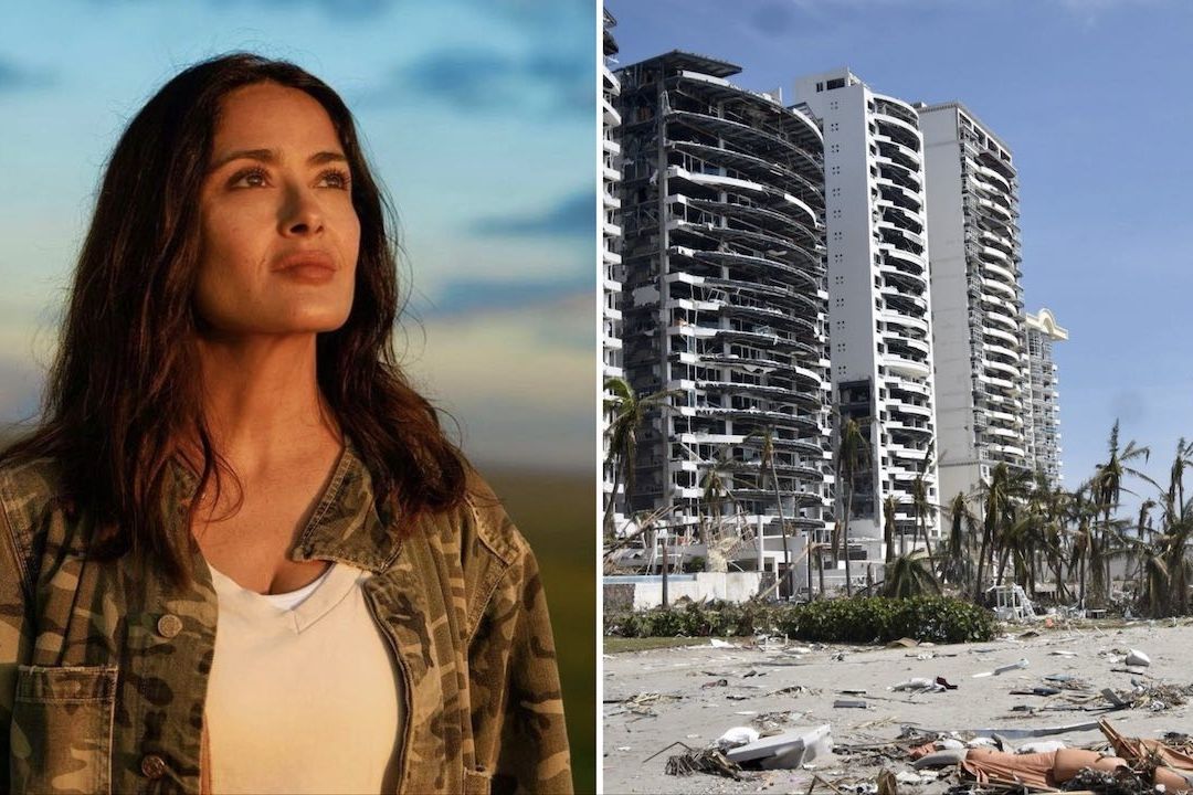 Salma Hayek pide donaciones para Acapulco