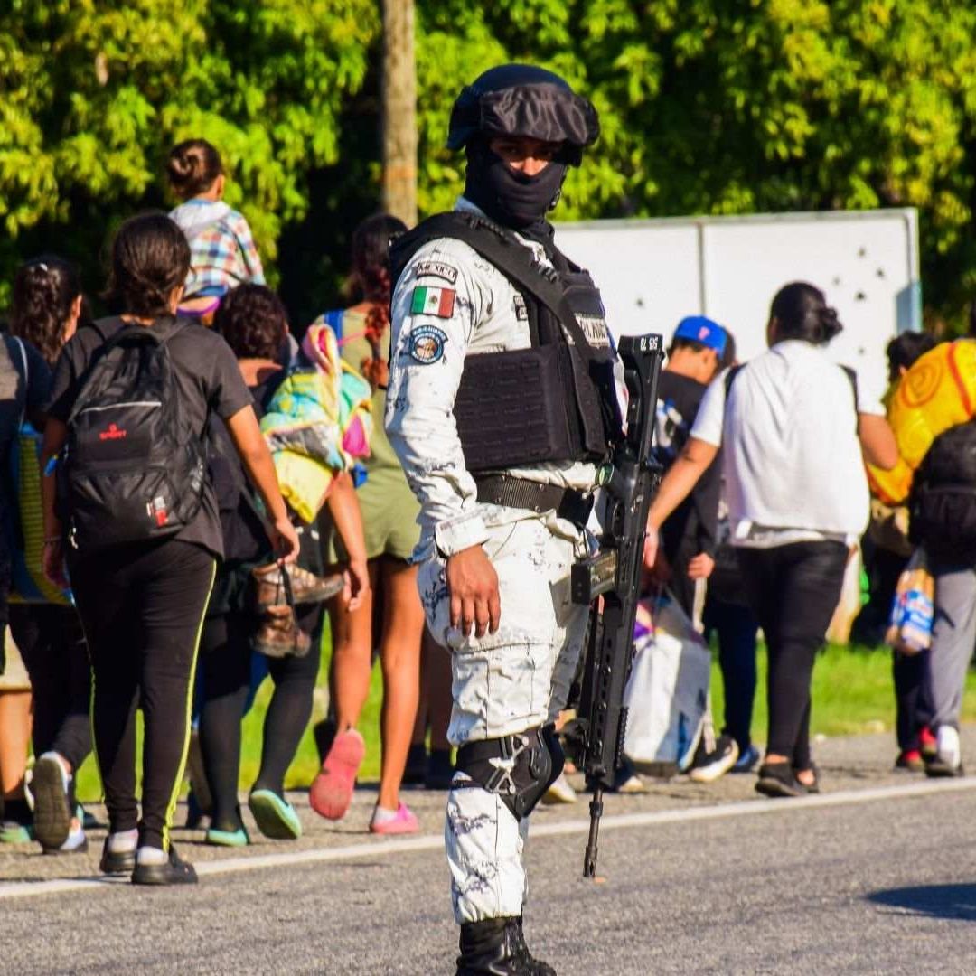 Caravana migrante en Chiapas