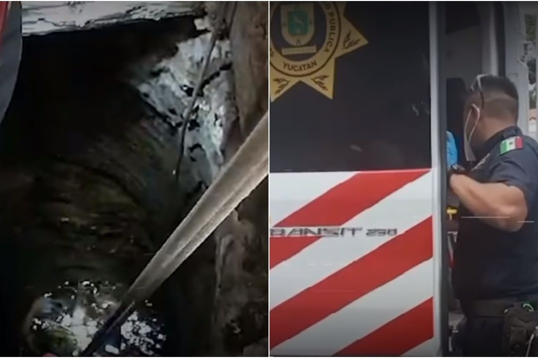 Rescatan a una Menor que Cayó a Pozo en Mérida, Yucatán