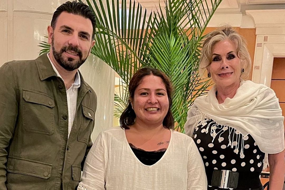 MIchelle Rabel llega a Egipto tras salir de la Franja de Gaza