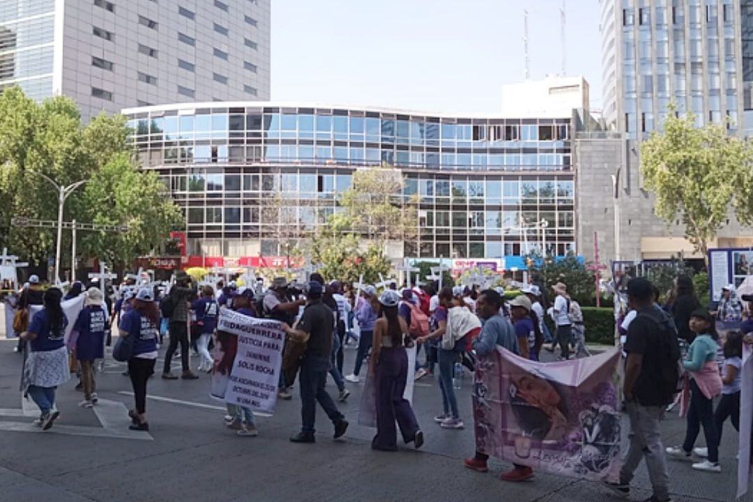 Marcha ´Día de muertas' en el centro de la Ciudad de México