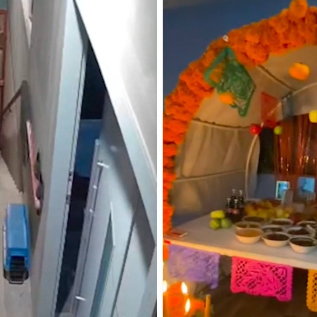 Captan Visita de Fiel Difunto a su Altar de Muertos Colocado por su Familia en Tijuana