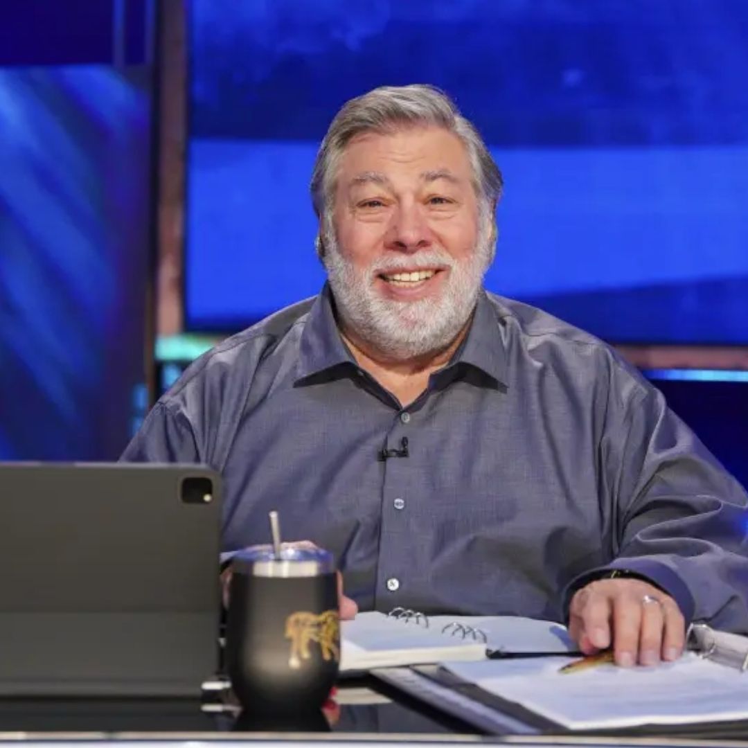 El cofundador de Apple, Steve Wozniak, posa para una fotografía